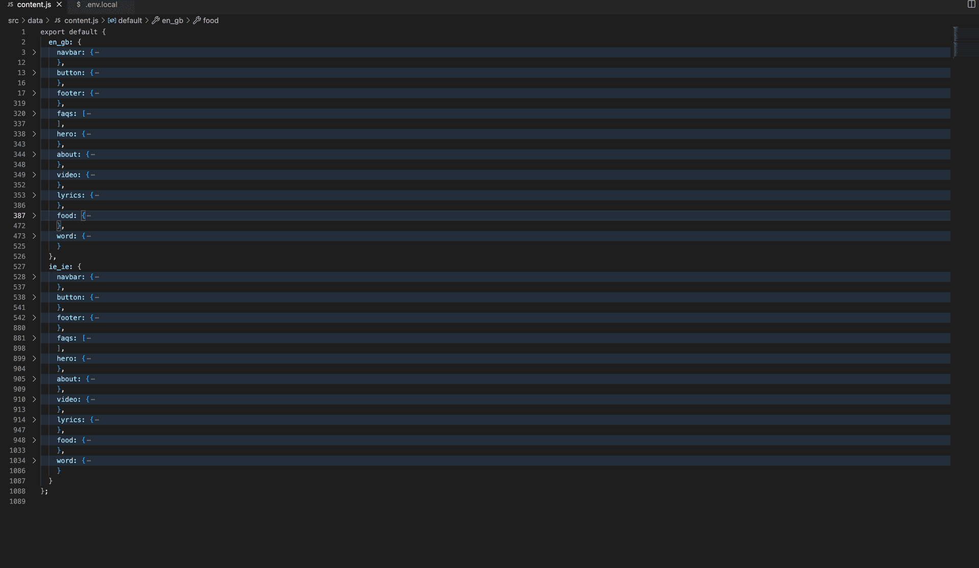 content.js file